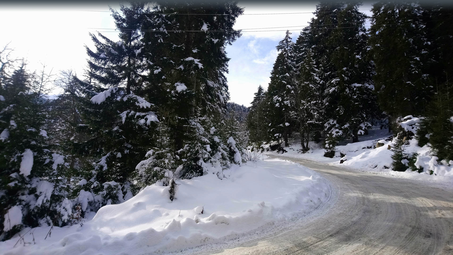 Грузия дорога между Кохтой и Митарби