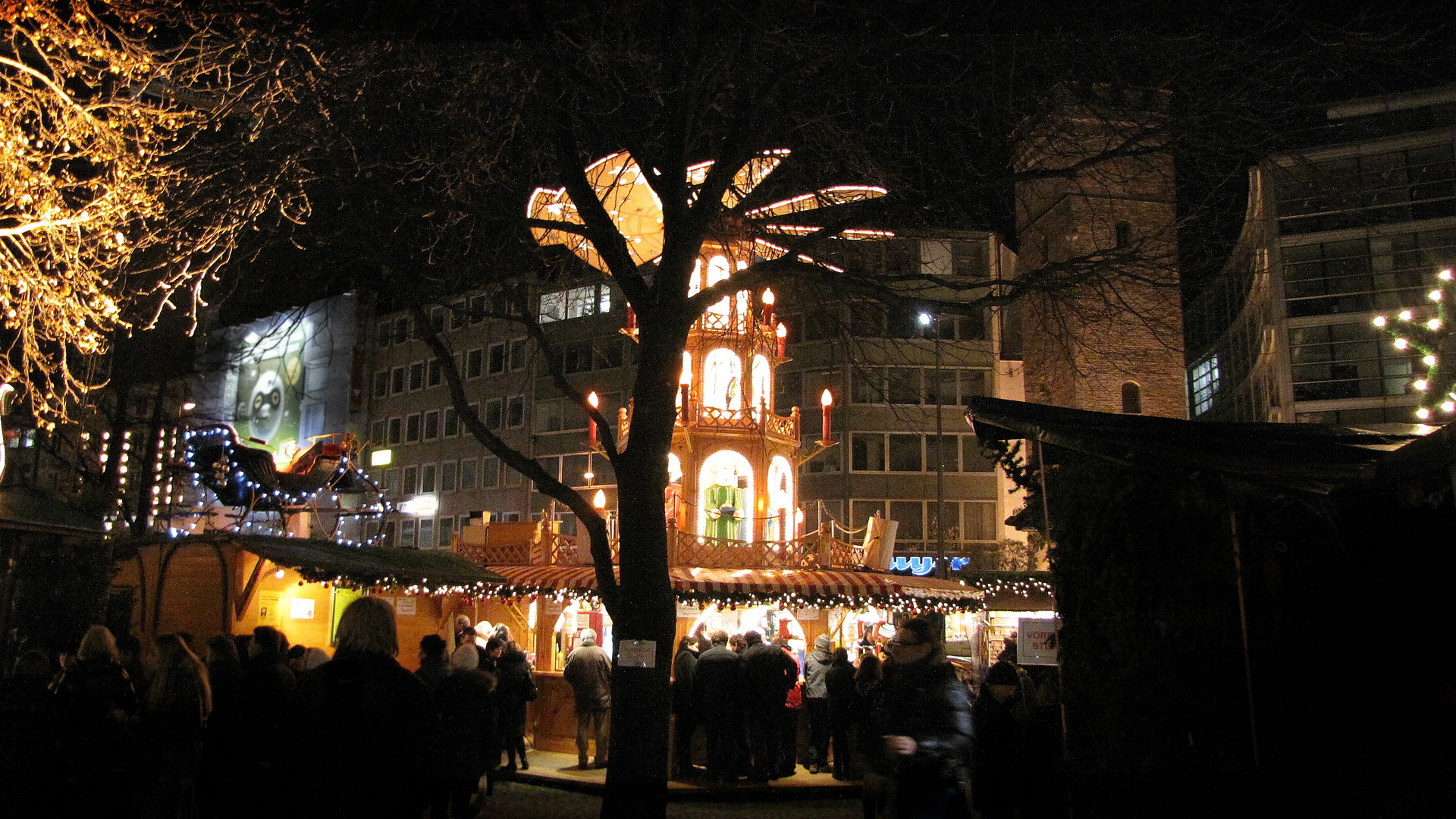 площадь Rindermarkt Мюнхен