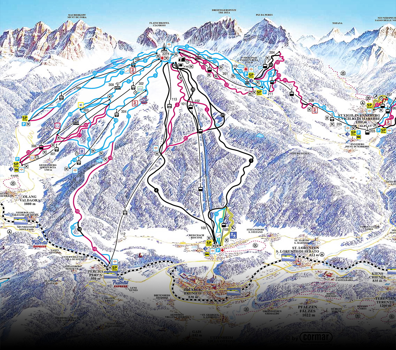 схема Kronplatz