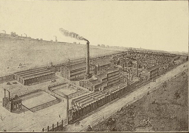 фабрика шерстяных изделий в Лодзи 19 век