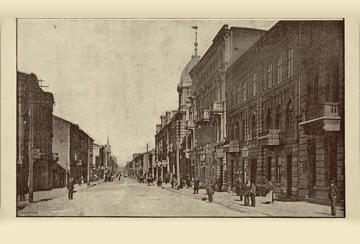 Пётрковская улица в Лодзи 19 век
