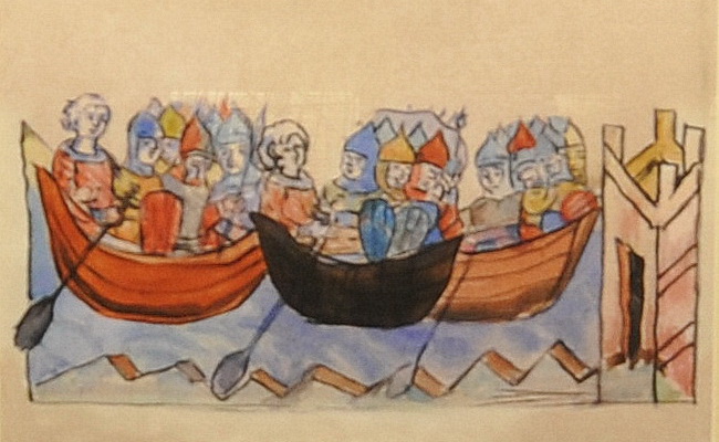 рисунок лодки